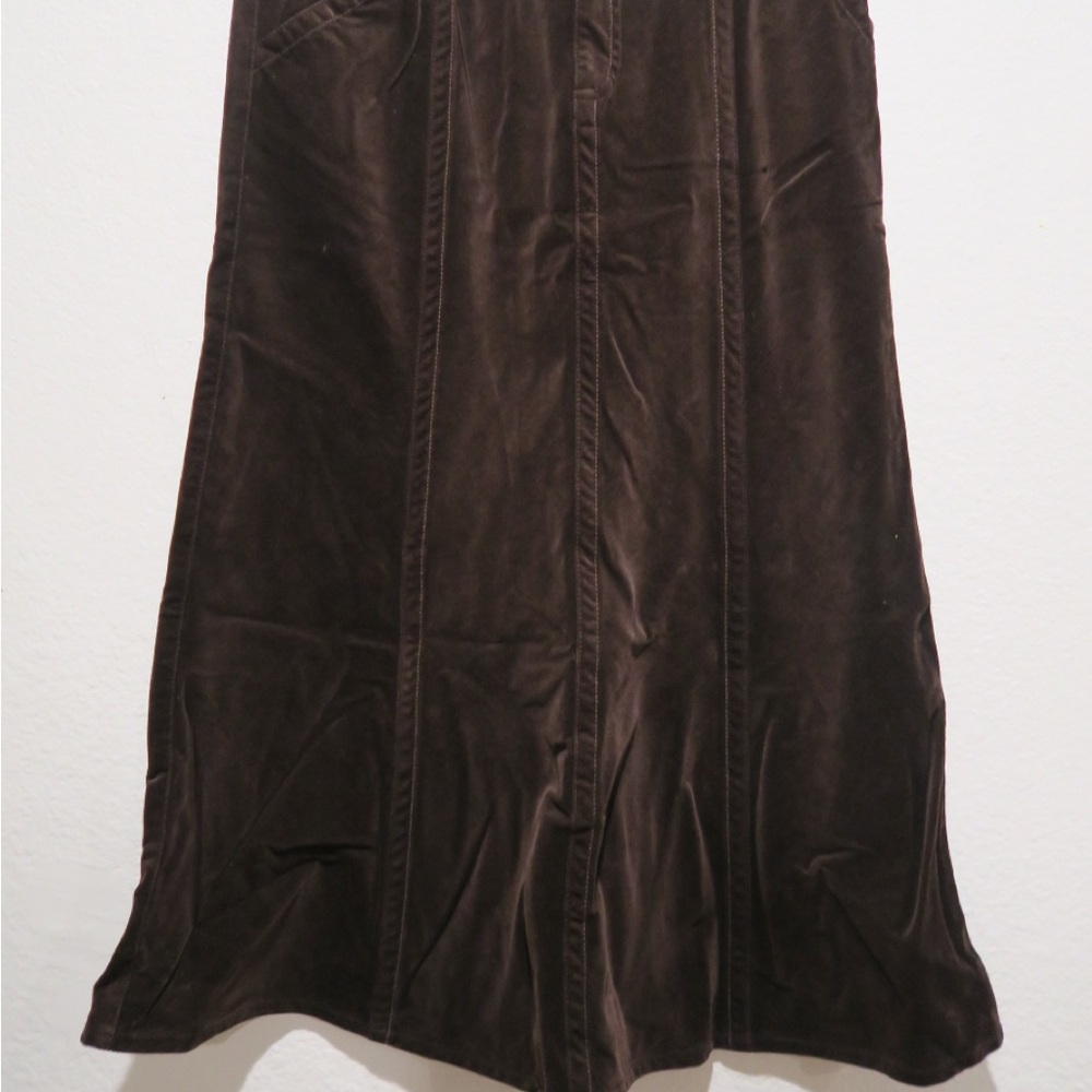 Eddie Bauer Cocoa Corduroy Skirt
